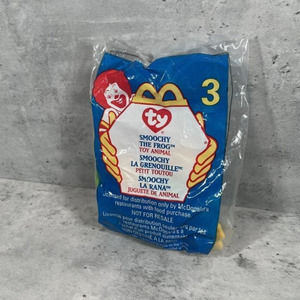 UNOPENED Retired 1999‎ TY Teenie Beanie Babies Smoochy The Frog #3 McDonalds